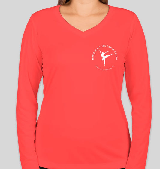 Long Sleeve Logo ACTIVE T-Shirt in Pink
